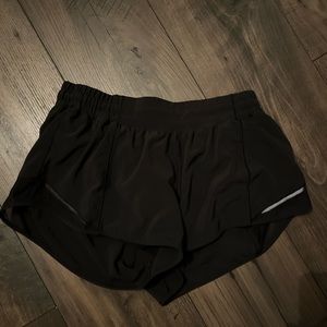 Lululemon 2.5” Hotty Hot Black Shorts. Size 8. Great condition. Worn 5 times max